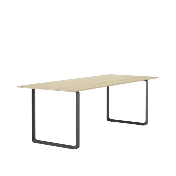 MUUTO - 70/70 Spisebord 225X90, Solid Oak/Anthracite Black - Billede 2