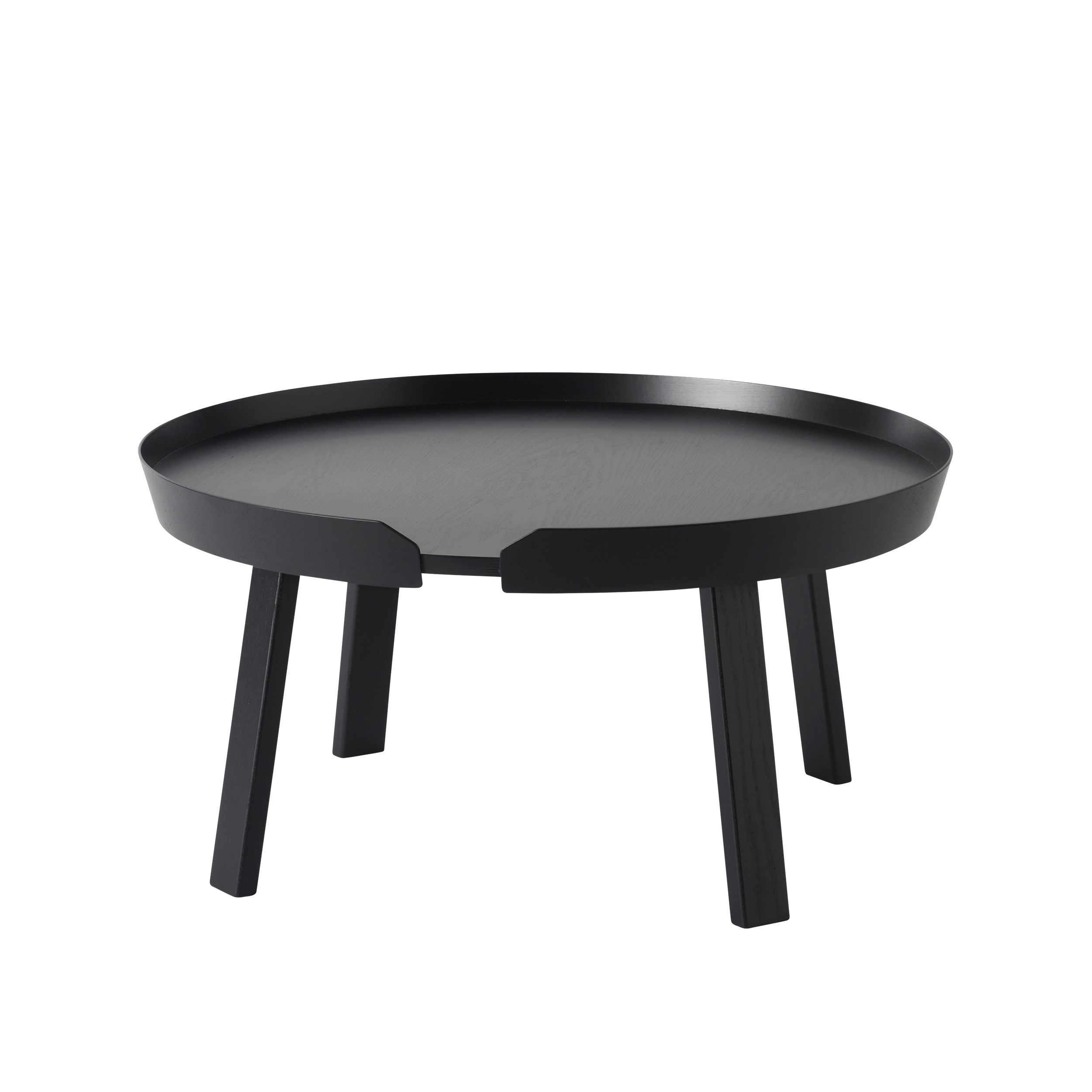 MUUTO - Around Sofabord Ø72, Black