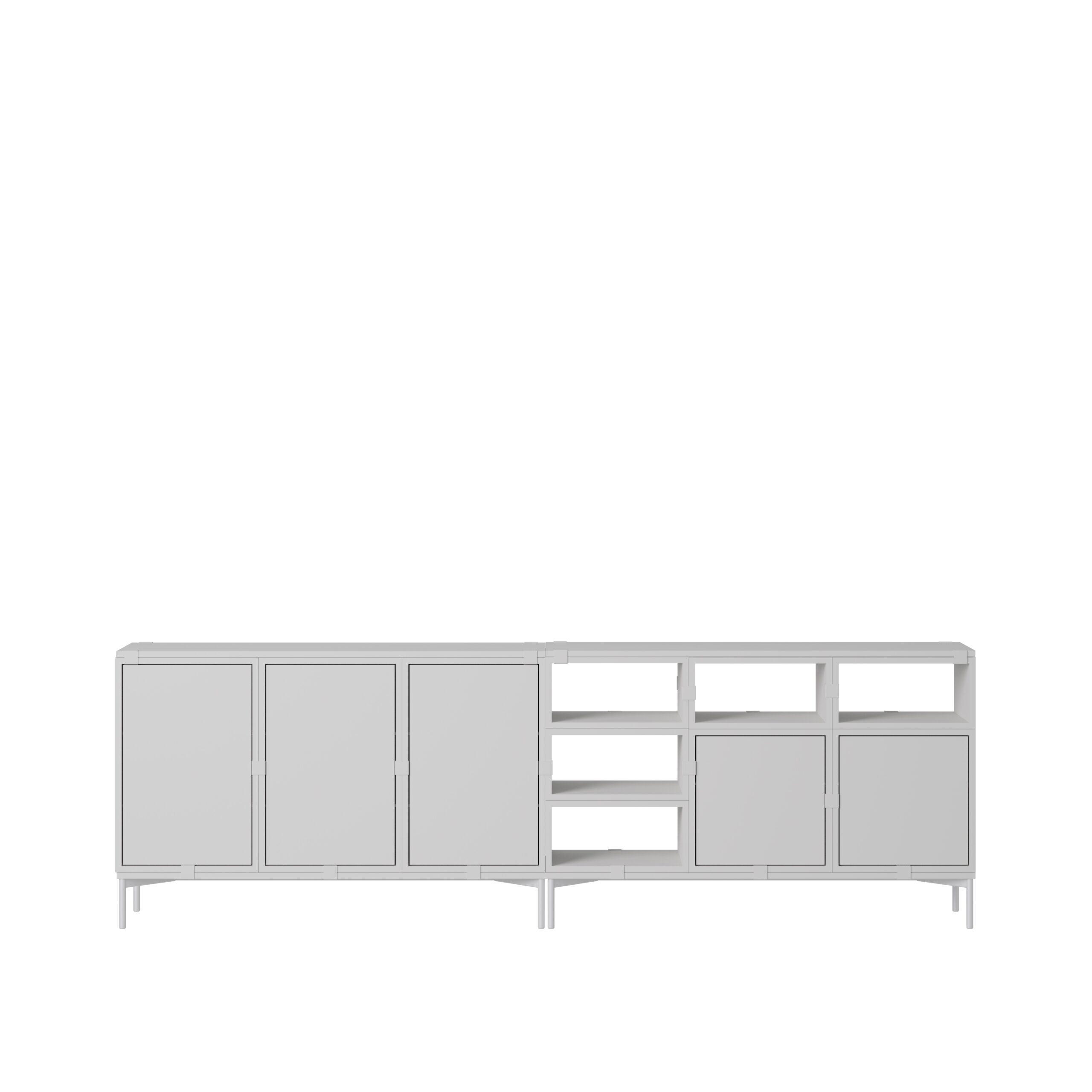 MUUTO - Stacked Opbevaringssystem Sideboard 2, Grey