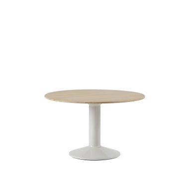 MUUTO - Midst Spisebord Ø120, Oiled Oak/Grey