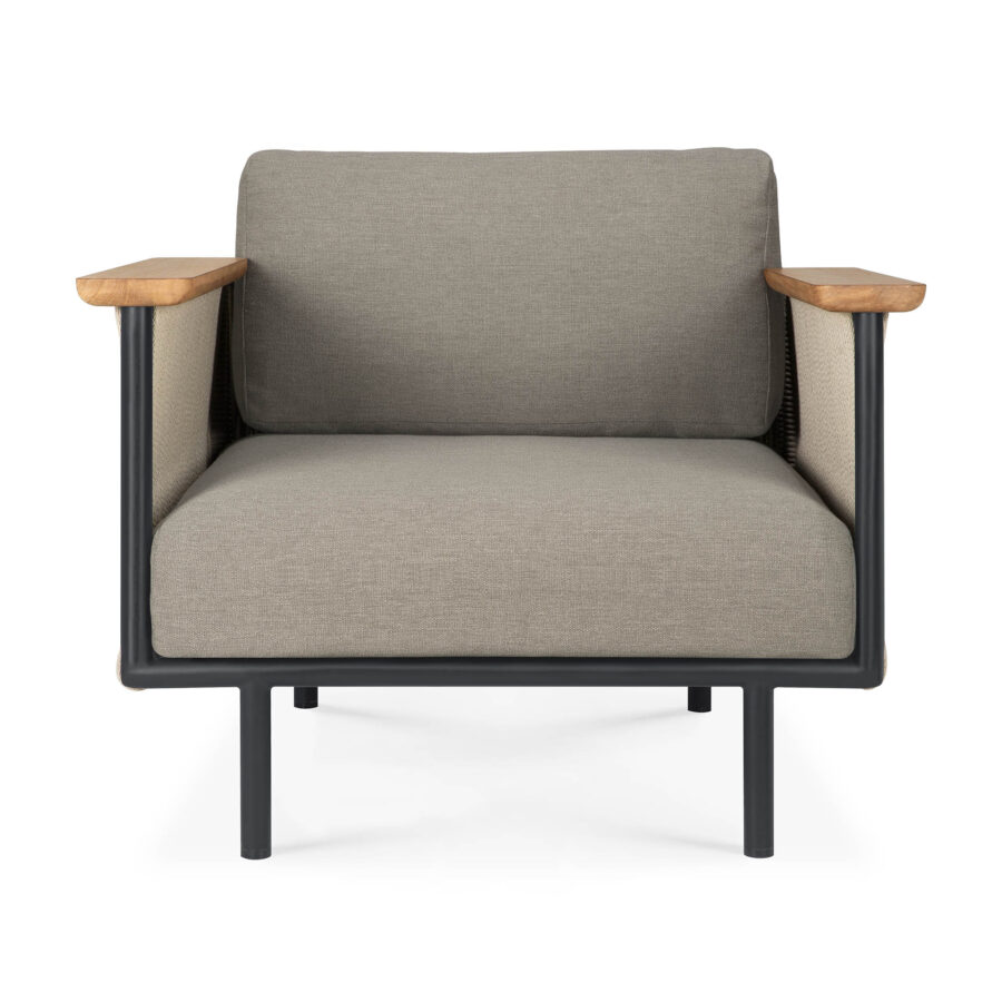 ETHNICRAFT - Corbey Udendørs Loungestol, Black/Silt