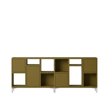 MUUTO - Stacked Opbevaringssystem Office 3, Brown Green