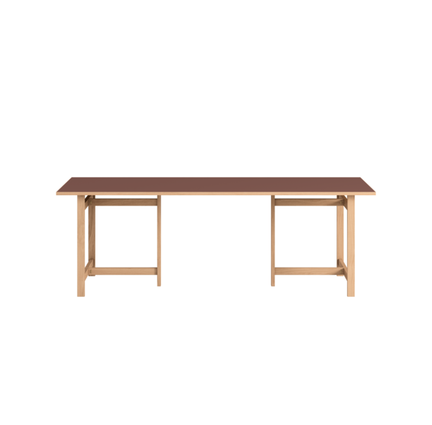 MOEBE - Rectangular Spisebord 220x90, Burgundy