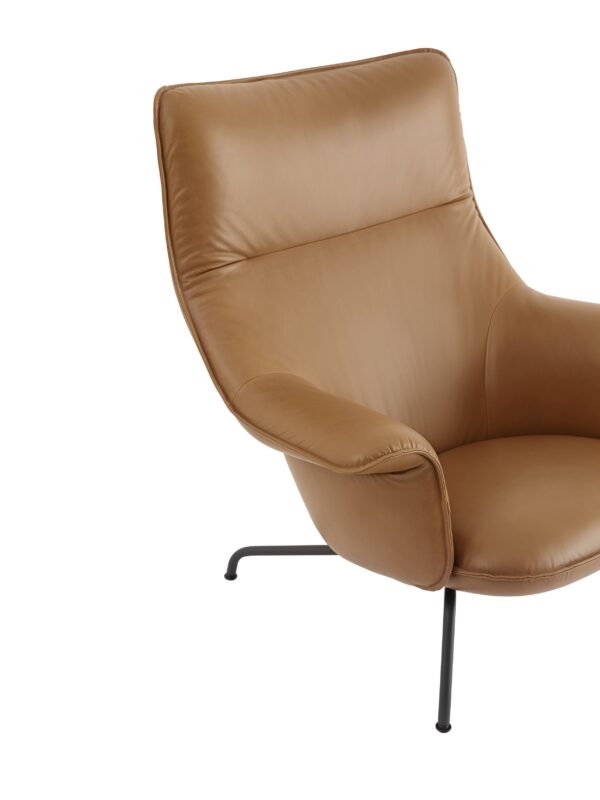 MUUTO - Doze Lænestol High Tube, Cognac/Anthracite Black - Billede 5
