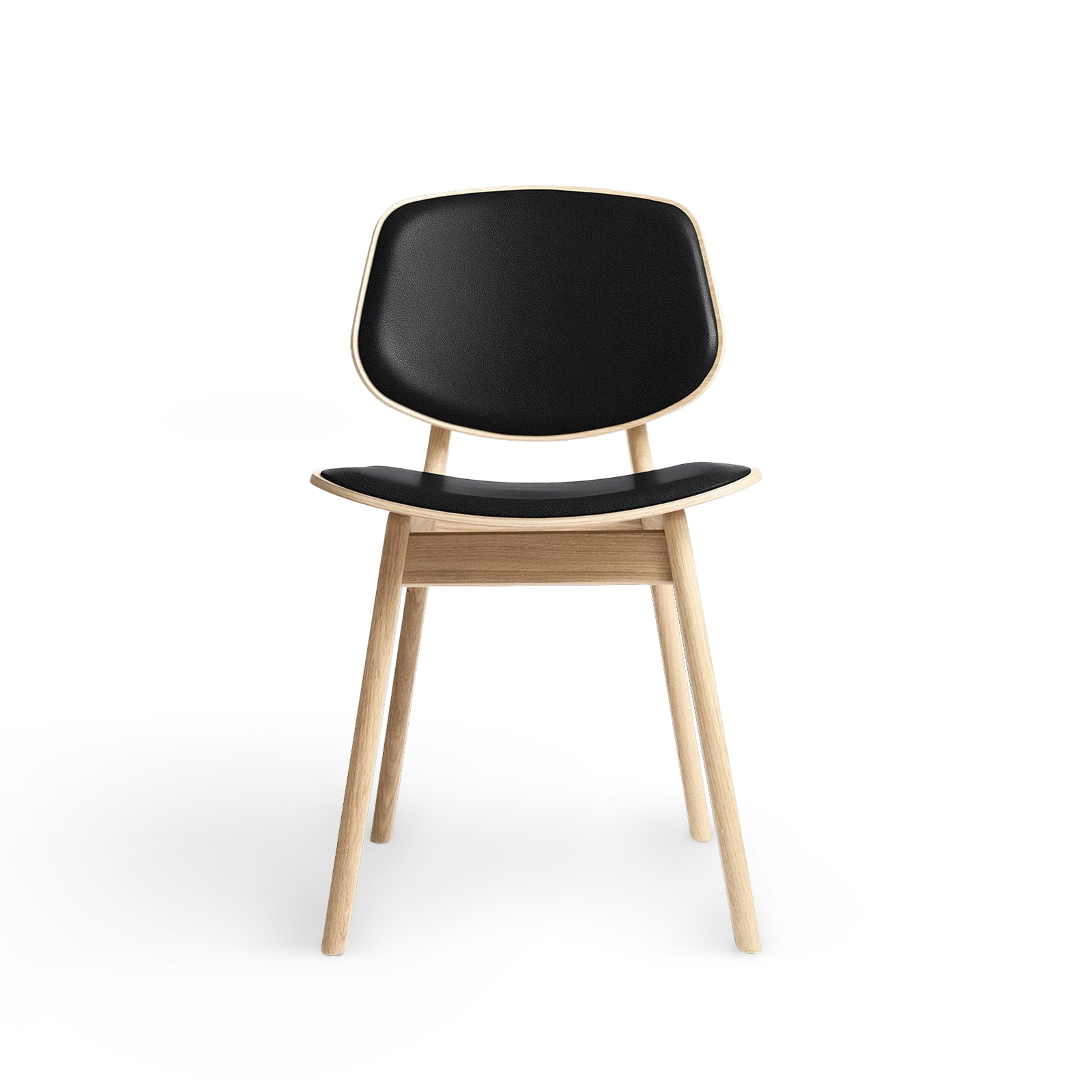 RO COLLECTION - Pandora Spisebordsstol, Soaped Oak/Exclusive Leather Black