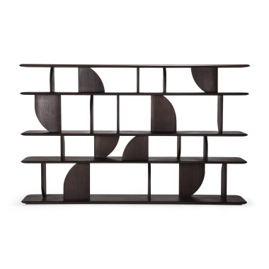 ETHNICRAFT - Geometric Reol, Varnished Teak