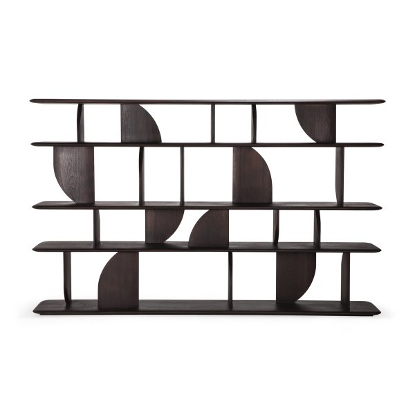 ETHNICRAFT - Geometric Reol, Varnished Teak