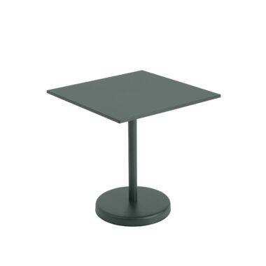 MUUTO - Linear Steel Udendørs Cafébord, Dark Green
