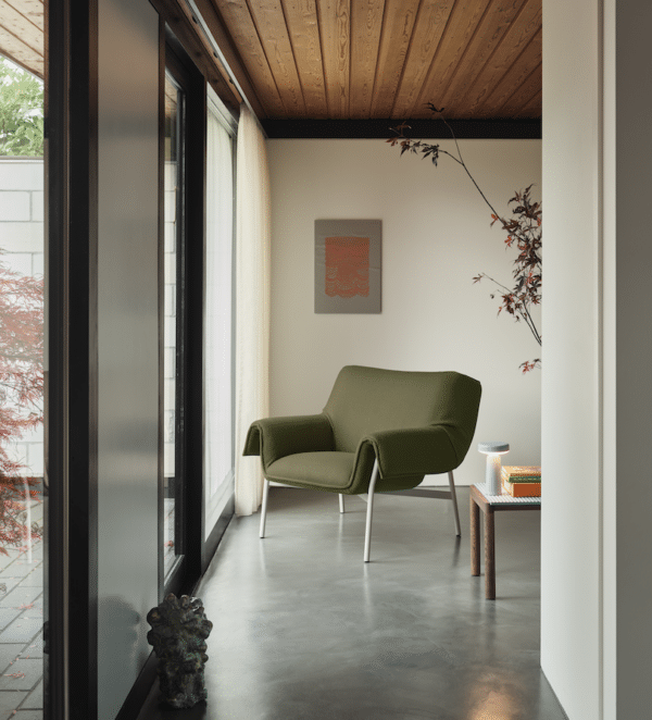 MUUTO - Couple Sofabord 40x84 - 1 Plain, Taupe/Oak - Billede 2