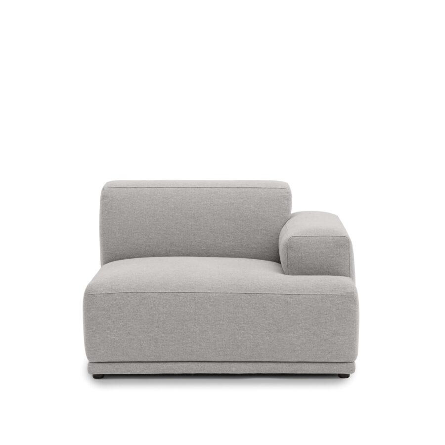MUUTO - Connect Soft Modular Sofa Right Armrest, Clay 12