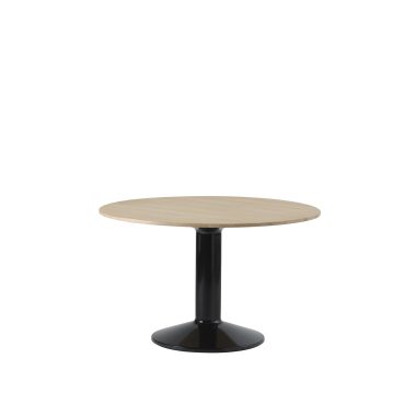 MUUTO - Midst Spisebord Ø120, Oiled Oak/Black