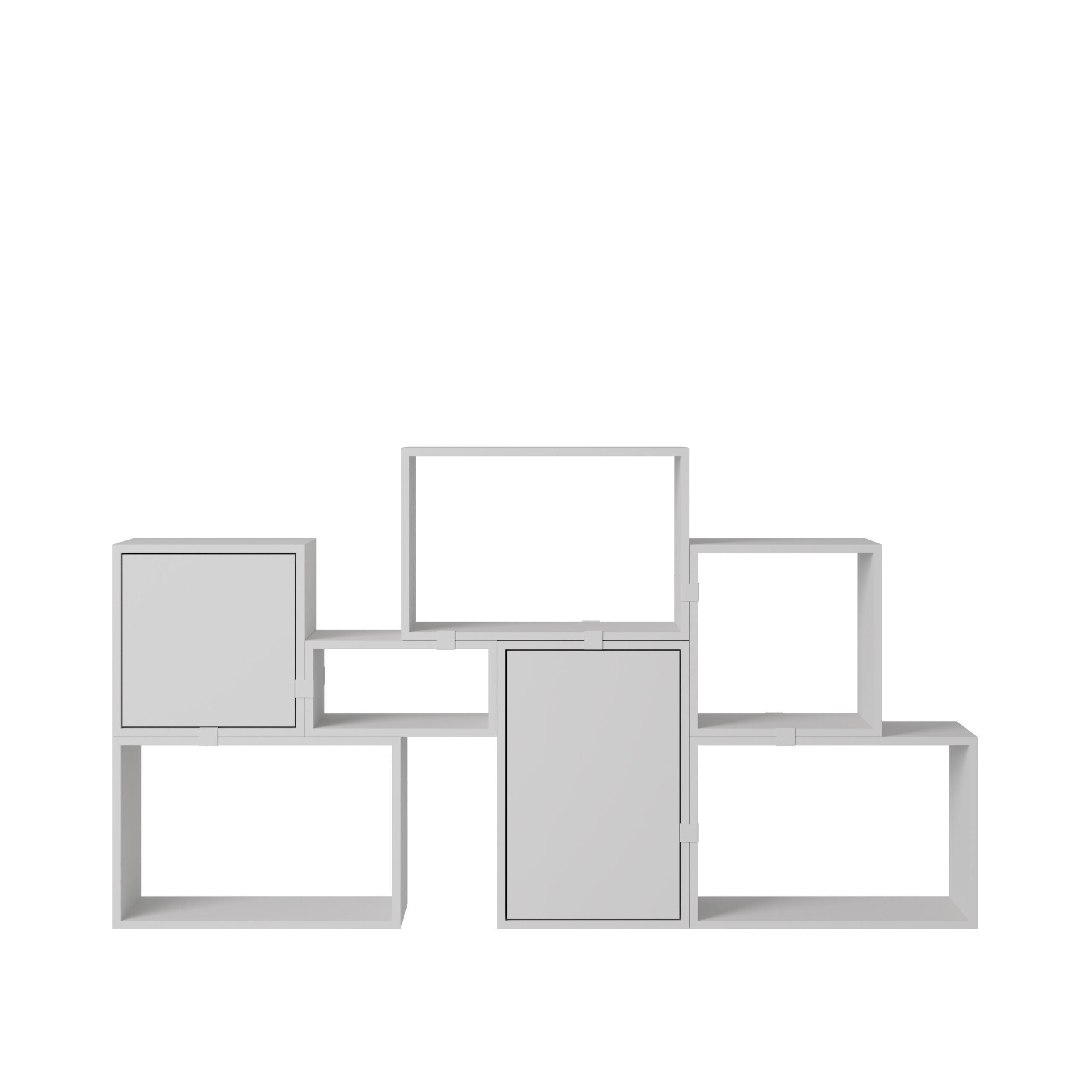 MUUTO - Stacked Opbevaringssystem Bookcase 6, Grey