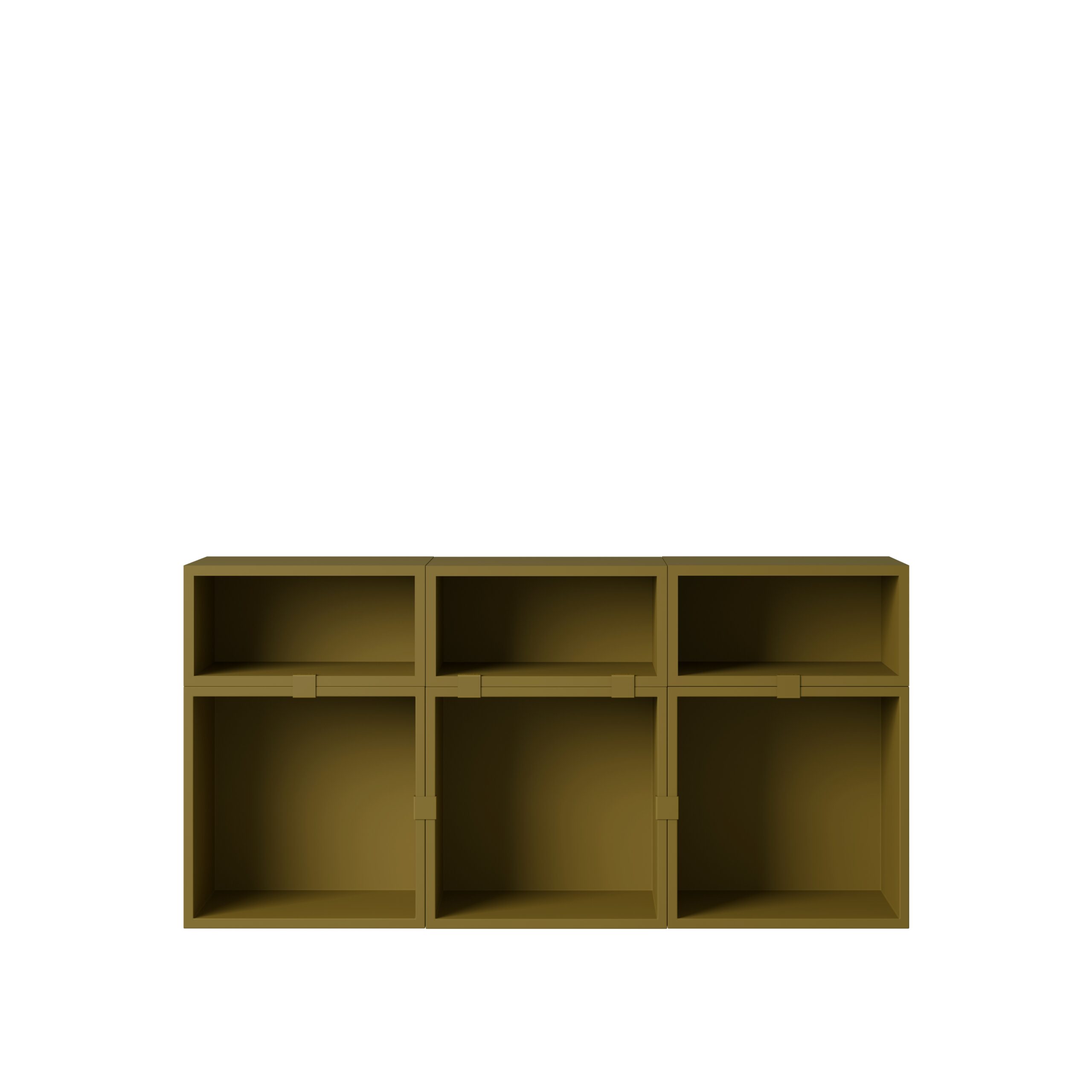 MUUTO - Stacked Opbevaringssystem Sideboard 5, Brown Green