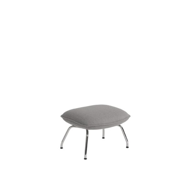 MUUTO - Doze Ottoman Tube, Re-Wool 128/Chrome