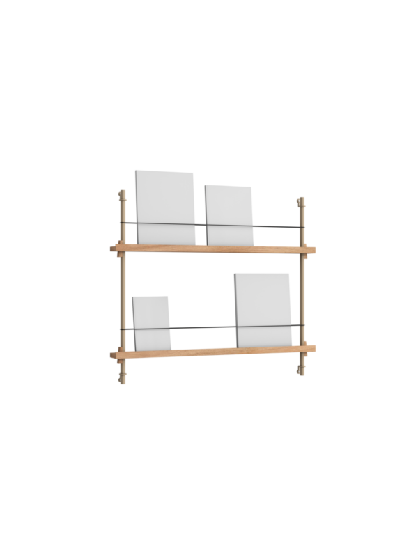 MOEBE - Magasinreol MS.65.1, Eg/Warm Grey - Billede 2