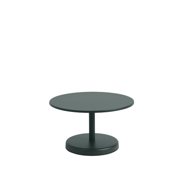 MUUTO - Linear Steel Udendørs Sofabord Ø70, Dark Green