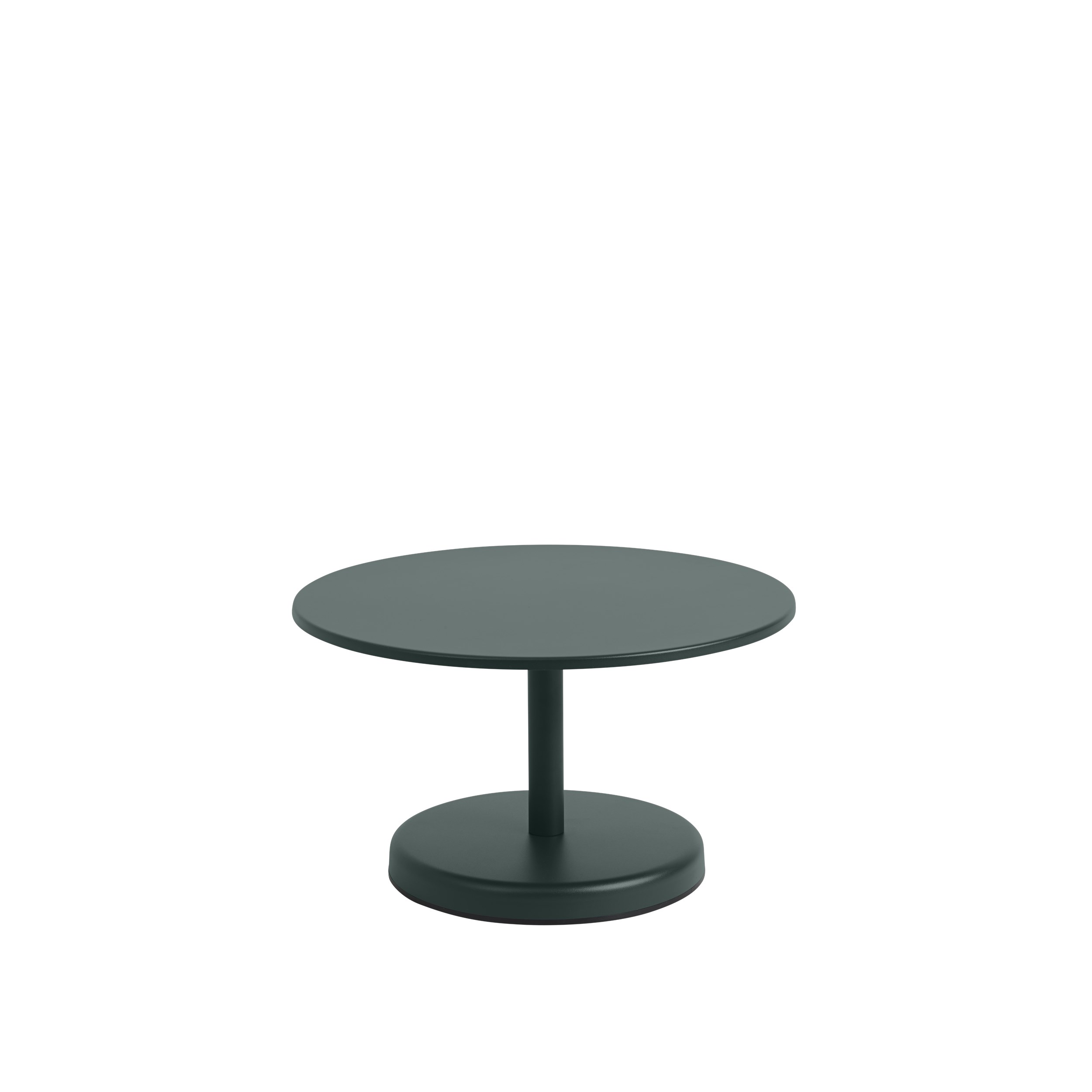 MUUTO - Linear Steel Udendørs Sofabord Ø70, Dark Green