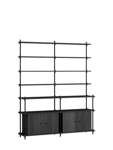 MOEBE - Reolsystem S.200.2.H, Sort