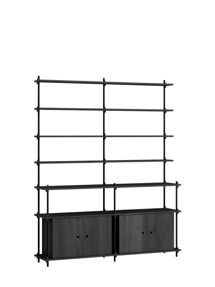 MOEBE - Reolsystem S.200.2.H, Sort
