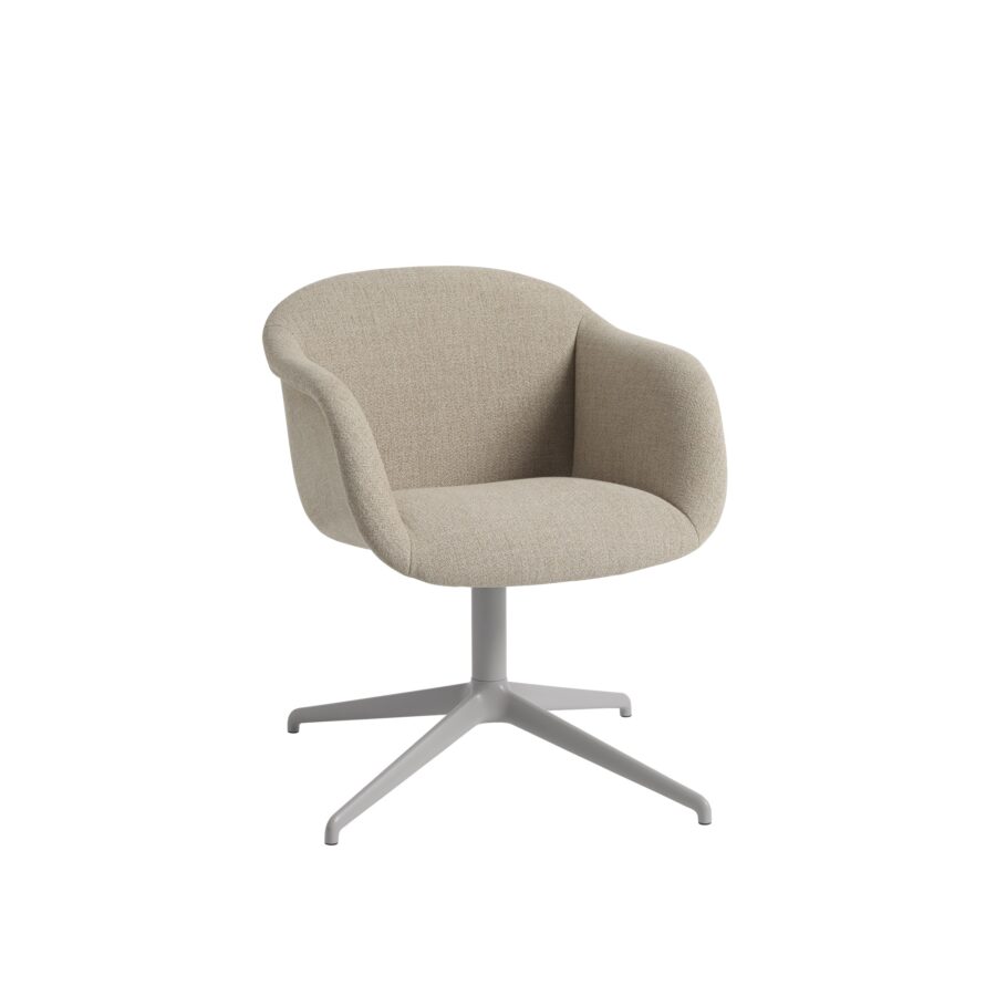 MUUTO - Fiber Soft Armstol, Swivel, Ecriture 240/Grey
