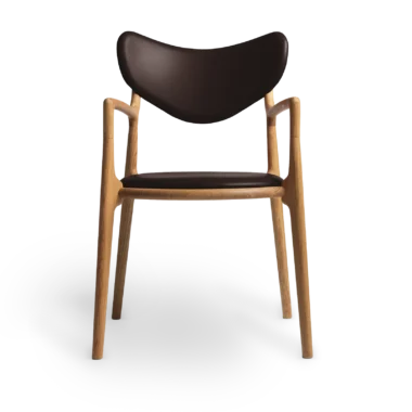 RO COLLECTION - Salon Spisebordsstol, Oak/Exclusive Leather Choco