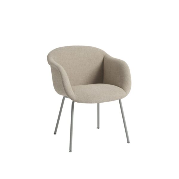 MUUTO - Fiber Soft Armstol, Tube, Ecriture 240/Grey
