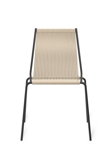 THORUP - Noel Spisebordsstol, Sort/Natural Linned