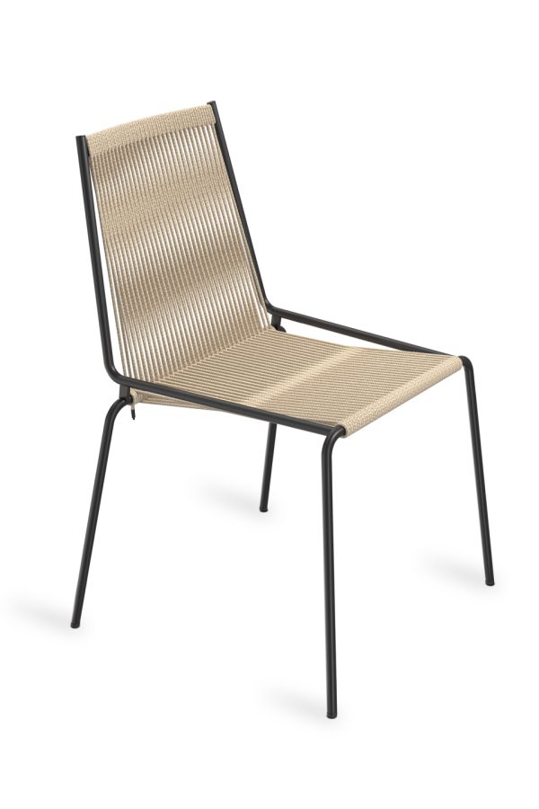 THORUP - Noel Spisebordsstol, Sort/Natural Linned - Billede 2