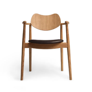 RO COLLECTION - Regatta Spisebordsstol, Oak/Exclusive Leather Choco