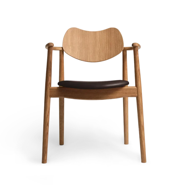 RO COLLECTION - Regatta Spisebordsstol, Oak/Exclusive Leather Choco