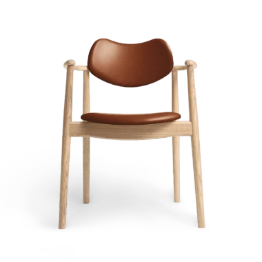RO COLLECTION - Regatta Spisebordsstol, Soaped Oak/Exclusive Leather Cognac