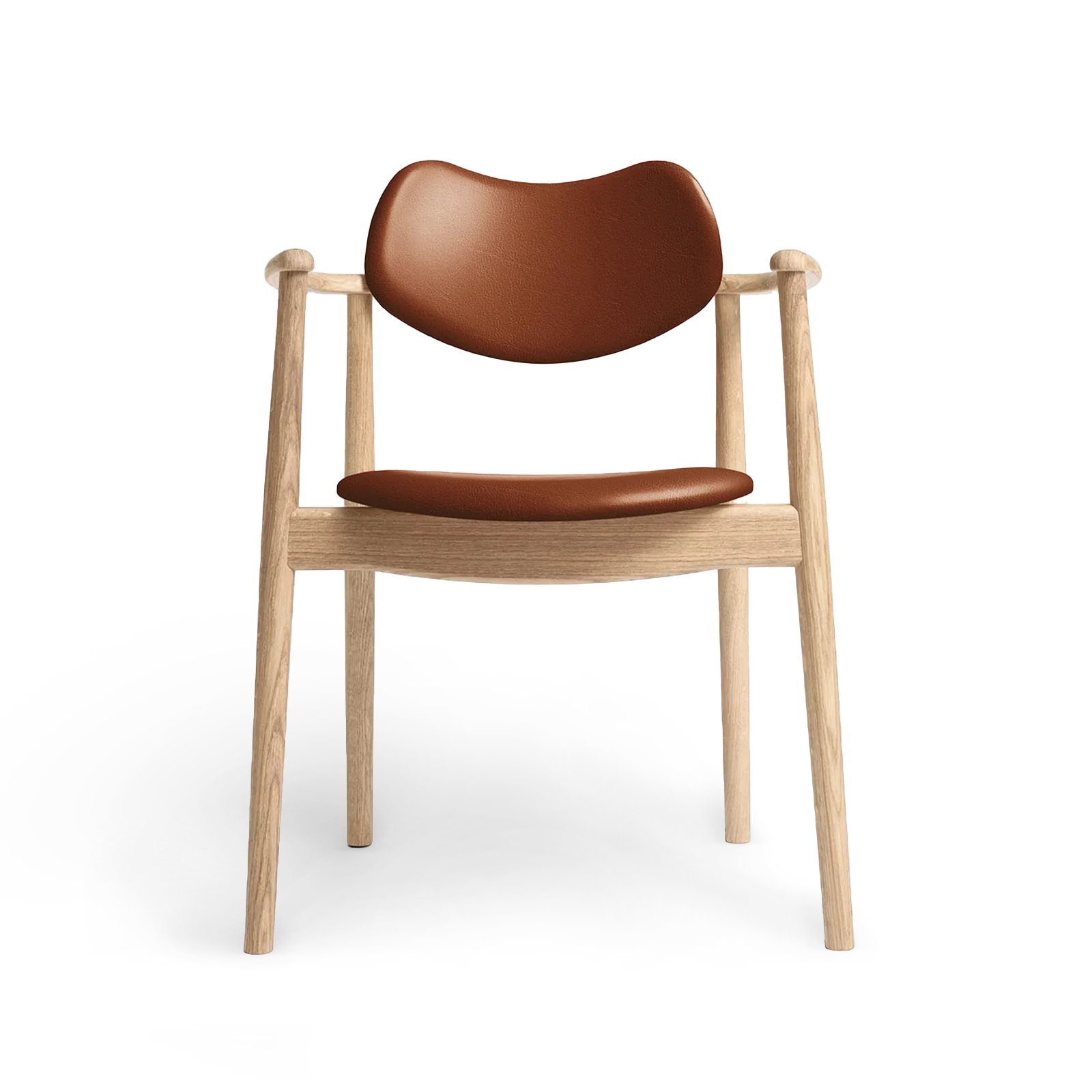 RO COLLECTION - Regatta Spisebordsstol, Soaped Oak/Exclusive Leather Cognac