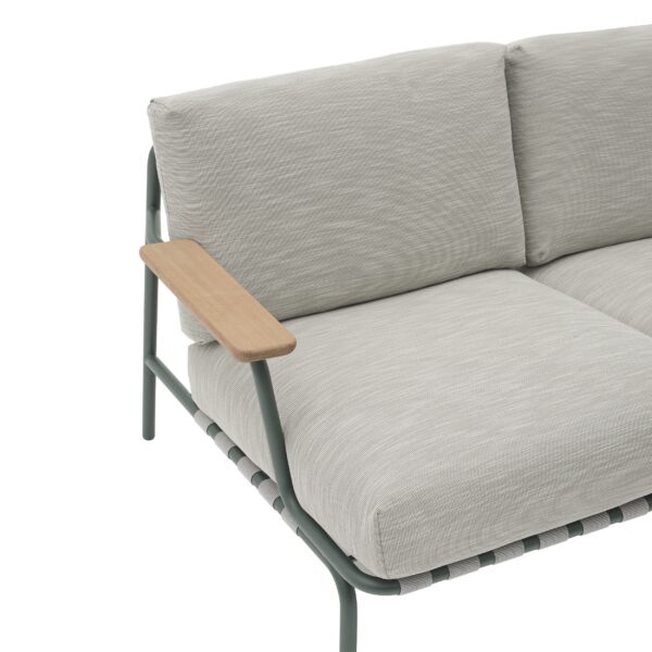 MUUTO - Settle Udendørs Sofa 3 Pers, Weave 2/Dark Green - Billede 2