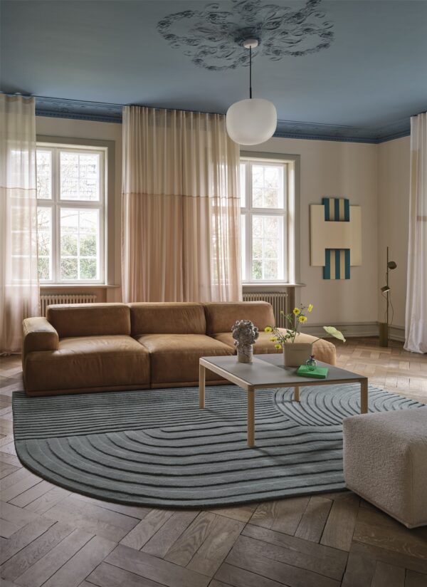 MUUTO - Couple Sofabord 80x84 - 2 Plain, Taupe/Oak - Billede 2