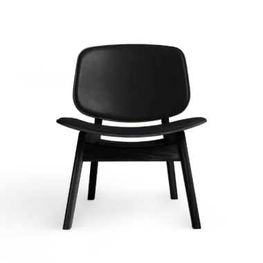 RO COLLECTION - Pandora Loungestol, Black Oak/Exclusive Leather Black