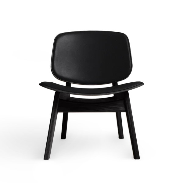 RO COLLECTION - Pandora Loungestol, Black Oak/Exclusive Leather Black