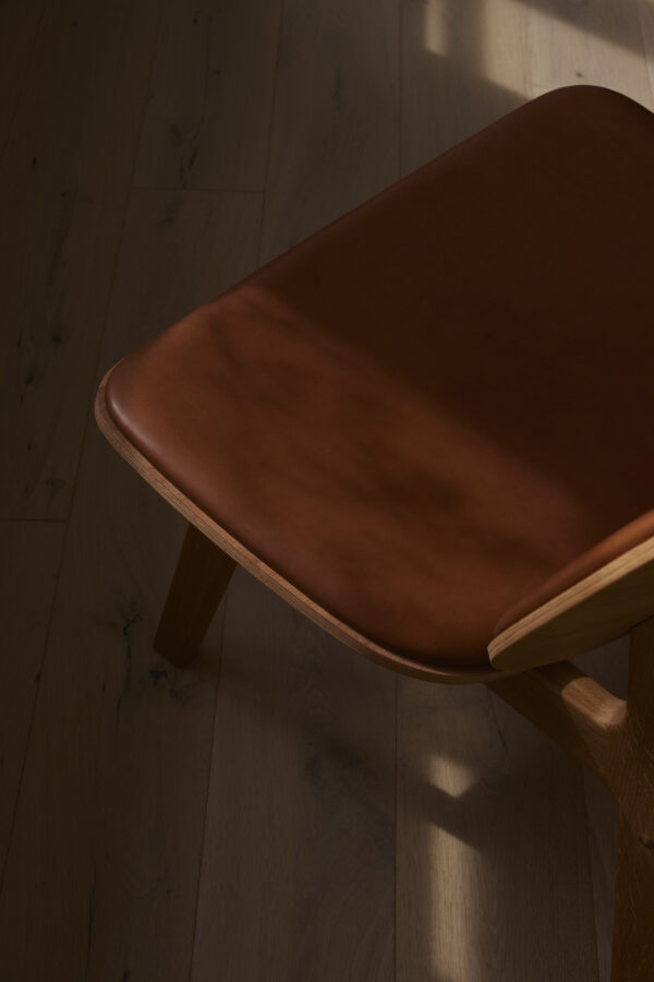 RO COLLECTION - Pandora Loungestol, Oak/Standard Leather Black - Billede 3