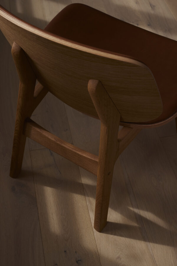 RO COLLECTION - Pandora Loungestol, Oak/Standard Leather Black - Billede 2