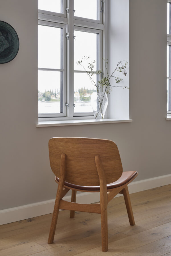 RO COLLECTION - Pandora Loungestol, Oak/Standard Leather Black - Billede 4
