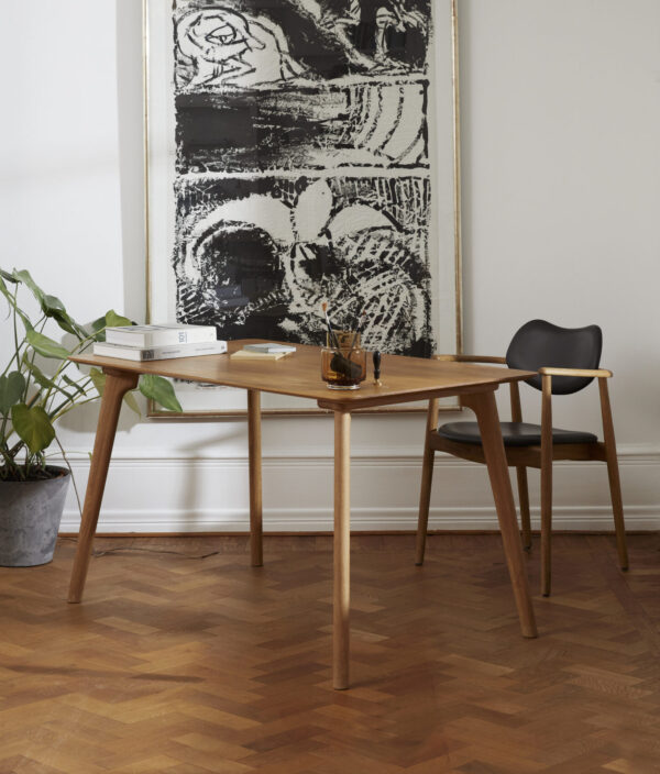 RO COLLECTION - Salon Skrivebord 131x75, Oak/Oil - Billede 2