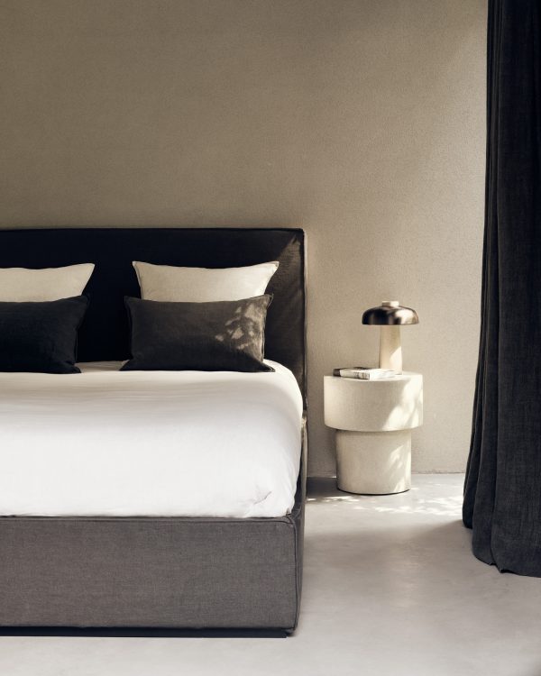 ETHNICRAFT - Revive Seng 160x200, Grey Linen - Billede 6