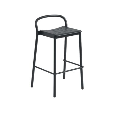 MUUTO - Linear Steel Barstol H75, Anthracite Black
