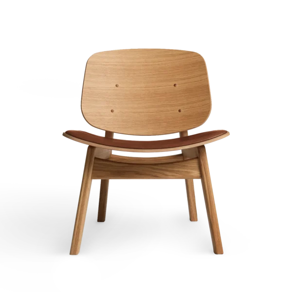 RO COLLECTION - Pandora Loungestol, Oak/Supreme Leather Cognac