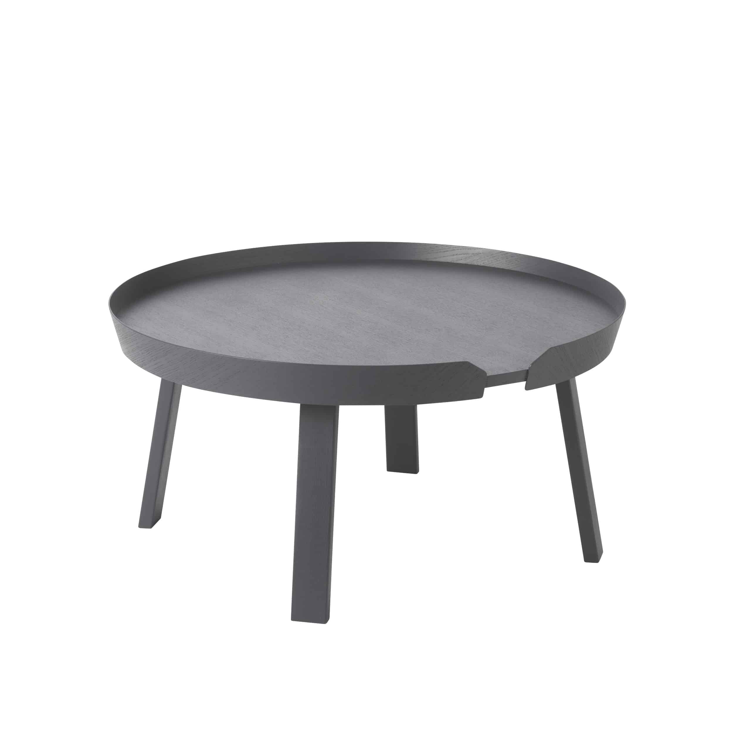 MUUTO - Around Sofabord Ø72, Anthracite