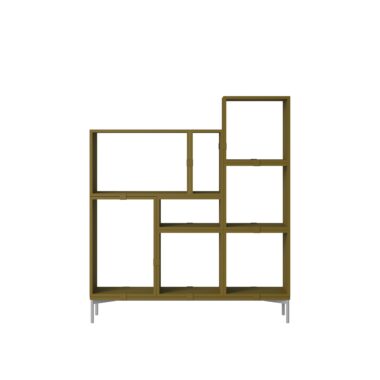 MUUTO - Stacked Opbevaringssystem Bookcase 5, Brown Green