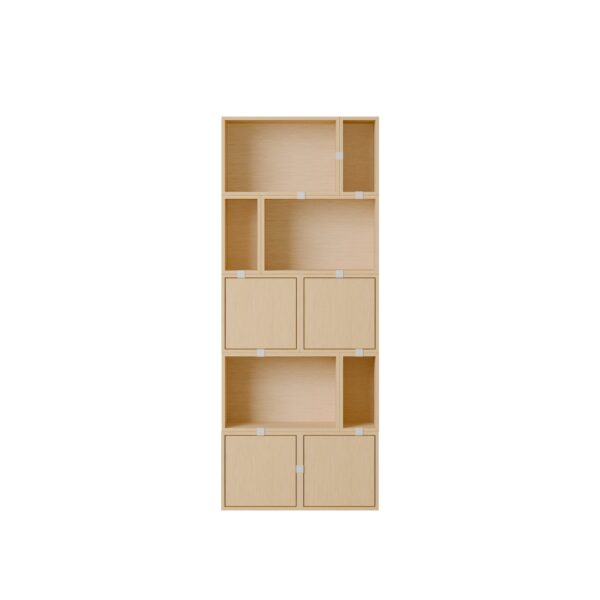 MUUTO - Stacked Opbevaringssystem Bookcase 8, Oak