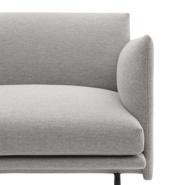 MUUTO - Outline Sofa 2-seater, Clay 12/Black - Billede 2