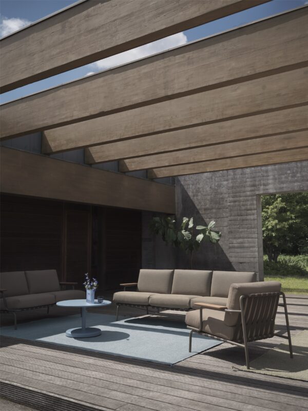 MUUTO - Settle Udendørs Loungestol, Weave 5/Taupe - Billede 4