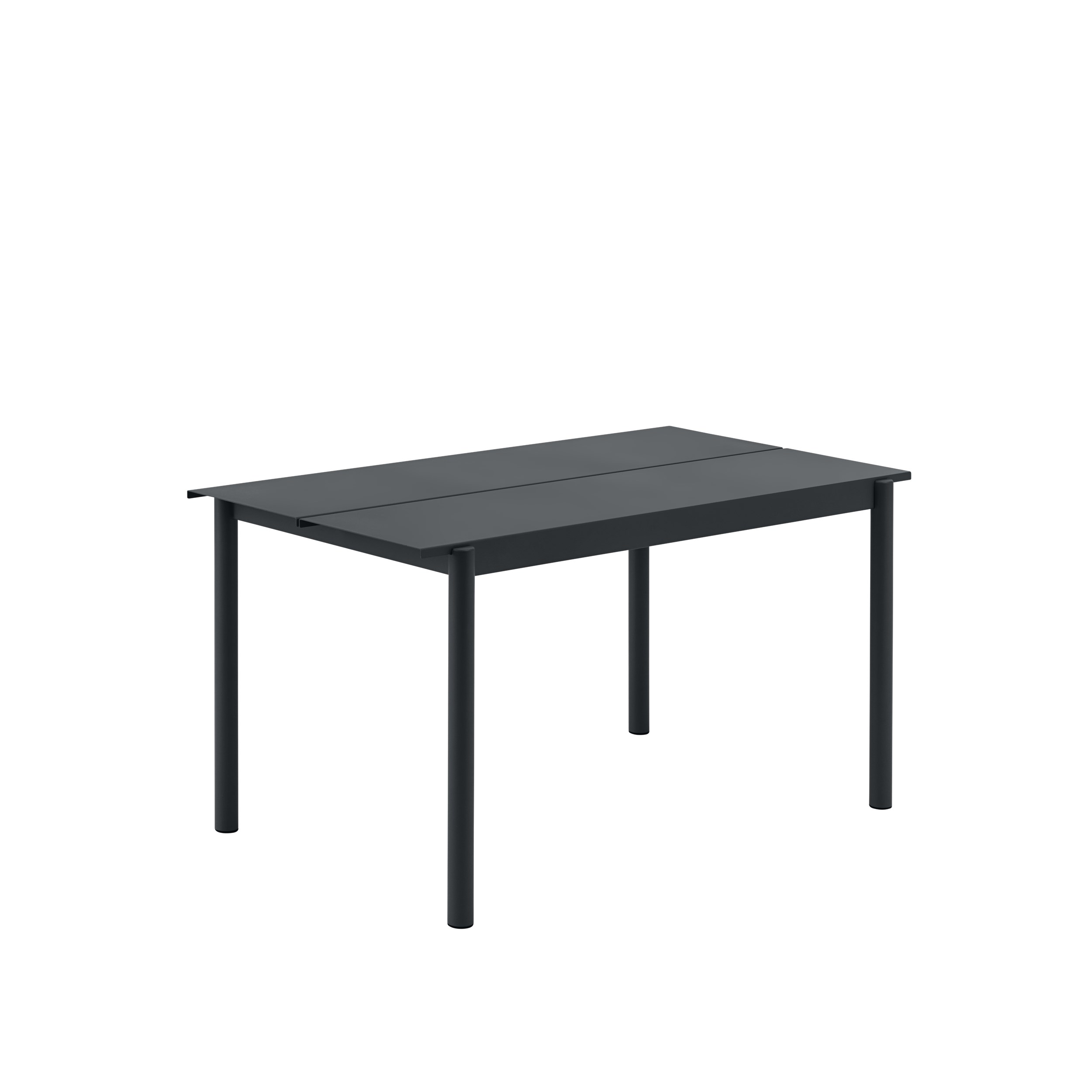 MUUTO - Linear Steel Havebord 140x75, Anthracite Black