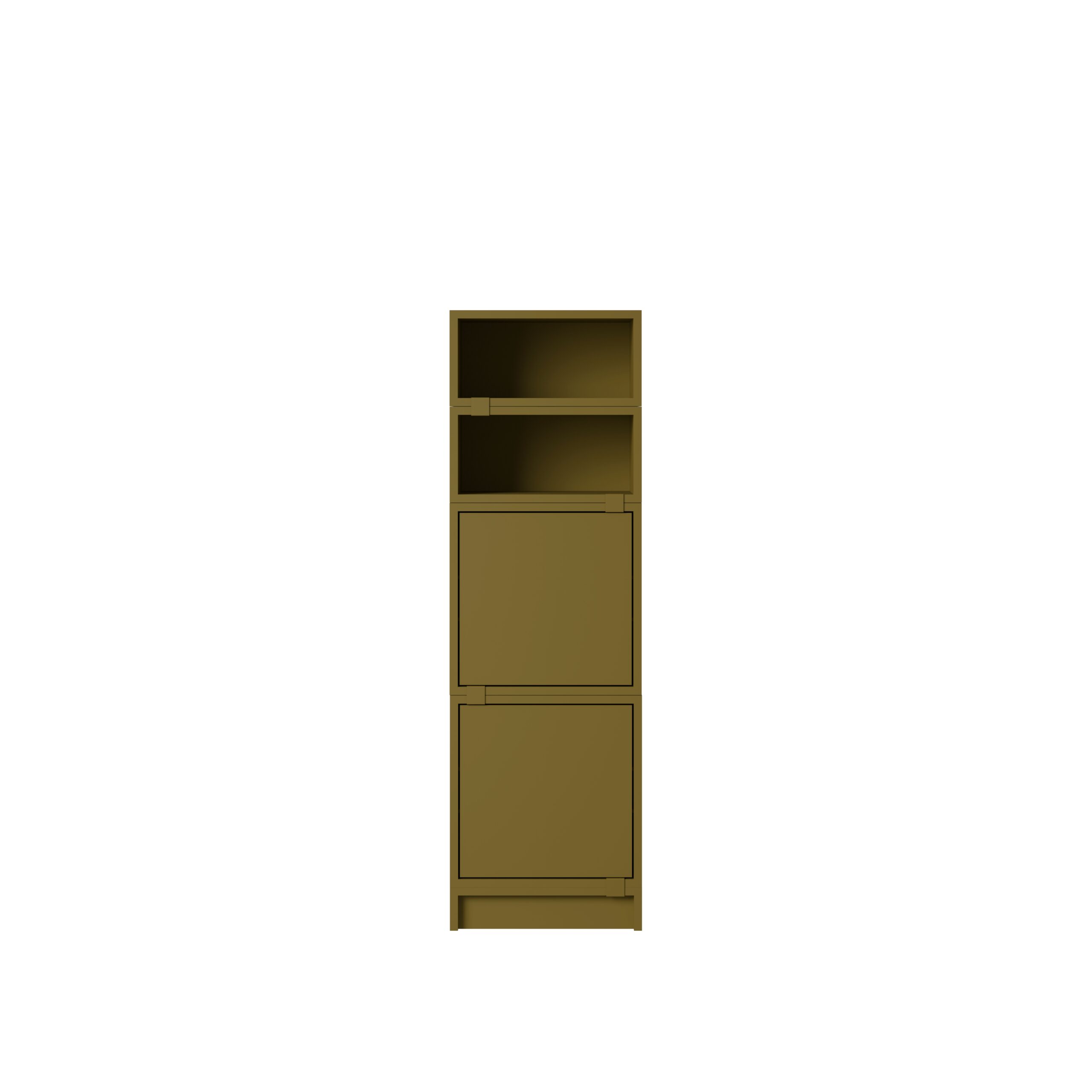 MUUTO - Stacked Opbevaringssystem Office 4, Brown Green